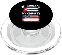 Mi Herencia, mi país, Divertido, Cubano-Americano PopSockets PopGrip para MagSafe