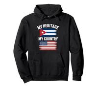 Mi Herencia, mi país, Divertido, Cubano-Americano Sudadera con Capucha