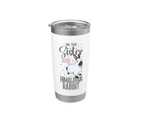 Mi hermana contra un conejo ruso Vaso térmico de acero inoxidable de doble pared