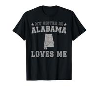 Mi Hermana En Alabama Me Ama América Vintage State Camiseta