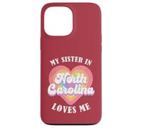 Mi Hermana en Carolina del Norte me ama Heart Retro Groovy USA Carcasa para iPhone 13 Pro MAX