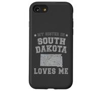 Mi Hermana en Dakota del Sur me ama América Vintage State Carcasa para iPhone SE (2020) / 7/8
