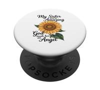 Mi Hermana Era Tan Increible Que Dios La Hizo Un Angel PopSockets PopGrip Adhesivo