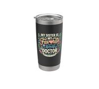 Mi hermana es mi doctora favorita | Funny Family Vaso térmico de acero inoxidable de doble pared