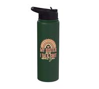 Mi hermana y yo hablamos de ti hermana Stainless Steel Insulated Water Bottle