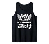 Mi Hermano Camina Conmigo Memorial Angel Wings Camiseta sin Mangas