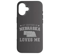 Mi Hermano En Nebraska Me Ama América Vintage State Carcasa para iPhone 16