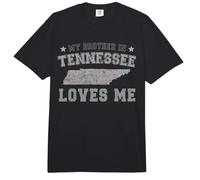 Mi Hermano en Tennessee me ama América Vintage State Comfort Colors Adult Heavyweight T-Shirt