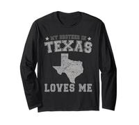 Mi Hermano en Texas me ama América Vintage State Manga Larga