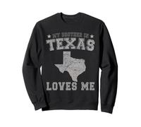 Mi Hermano en Texas me ama América Vintage State Sudadera