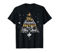 Mi Hermano Favorito me DIO Esta Navidad Hermanas Hermanos Camiseta