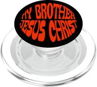 Mi hermano Jesucristo Fe Biblia Iglesia Cristiano PopSockets PopGrip para MagSafe