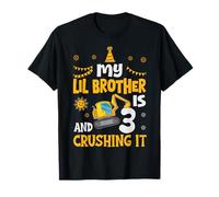 Mi hermano pequeño cumple 3 años, Digger Construction Camiseta