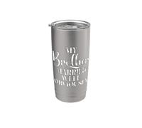 Mi Hermano se casó bien, obviamente, cuñado Vaso térmico de acero inoxidable de doble pared