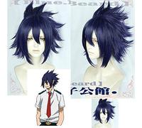 Mi Héroe Academia 3 Tamaki Amajiki Cosplay Peluca Boku No Hero Academia 3A Temporada Corto Azul Púrpura Anime Pelo Sintético + Gorra De Peluca