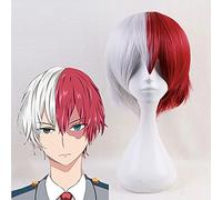 Mi Héroe Academia Cosplay Peluca Todoroki Shoto Cosplay Peluca Resistente Al Calor Sintético Boku No Hero Academia Cosplay Pelucas Halloween