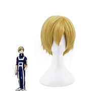 Mi Héroe Academia Neito Monoma Pelucas De Lino Corto Rubio Resistente Al Calor Pelo Sintético Anime Disfraz Cosplay Peluca + Gorro De Peluca Kumz3327