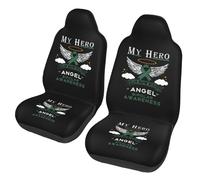 Mi Héroe Es Ahora Mi Ángel Conciencia Bipolar Funda Coches Asiento Juego De 2 Lavable Cubre Asiento Coches Universales Fundas De Asientos para SUV Camiones Sedán