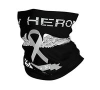 Mi Héroe Es Ahora Mi Ángel Concientización sobre El Cáncer Cerebral Unisex Bufanda Tubular Protección UV Calentador De Cuello Térmica Snood para Correr Moto Deportes Esquí