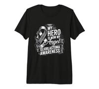 Mi héroe es Ahora mi Conciencia del Glioblastoma Multiforme ángel Camiseta Premium