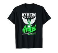 Mi héroe es Ahora mi Conciencia del Linfoma no Hodgkin ángel Camiseta gráfica económica