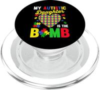 Mi Hija Autista es la Bomba Autismo PopSockets PopGrip para MagSafe