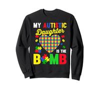 Mi Hija Autista es la Bomba Autismo Sudadera