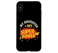 Mi hija es el día de papá de mi héroe de superpoderes Carcasa para iPhone XS Max