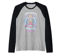 Mi Hija es mi ángel de la Guarda en el Cielo Madres Dolor Camiseta Manga Raglan