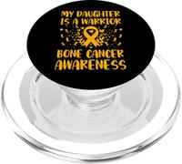 Mi hija es un guerrero Concientización sobre el cáncer de hueso PopSockets PopGrip para MagSafe