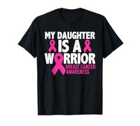 Mi hija es una guerrera Concientización sobre el cáncer de mama Camiseta