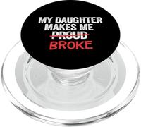 Mi Hija me Hace Orgulloso rompió quebrado papá Padre Hombre PopSockets PopGrip para MagSafe