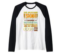 Mi Hijo Adoptivo Me Ama y Me Aprecia Camiseta Manga Raglan