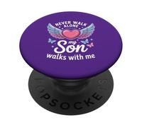 Mi Hijo Camina Conmigo en Memoria de la Madre afligida PopSockets PopGrip Adhesivo