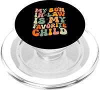 Mi hijo en la ley es mi hijo favorito Groovy Día de la Madre Mamá PopSockets PopGrip para MagSafe