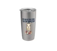 Mi hijo es la estrella, crianza, madre, padre, cita divertida sobre una llama Vaso térmico de acero inoxidable de doble pared