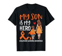 Mi Hijo es mi héroe Concientización sobre la Leucemia Infantil Mamá Orgullosa Camiseta