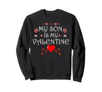 Mi Hijo es mi San Valentín Gracioso corazón Madre Sudadera
