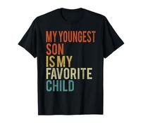Mi Hijo más Joven es mi Hijo Favorito Vintage Camiseta