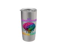 Mi hiperfijación no tiene conciencia de salud mental escalofriante Vaso térmico de acero inoxidable de doble pared