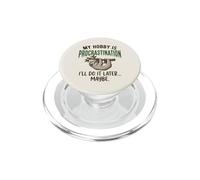 Mi Hobby Es Procrastinación Perezoso Perezoso Divertido PopSockets PopGrip para MagSafe