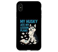 Mi Husky se comió mis Planes de lecciones Maestros Amantes de los Perros Carcasa para iPhone XS MAX