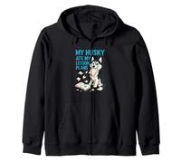 Mi Husky se comió mis Planes de lecciones Maestros Amantes de los Perros Sudadera con Capucha
