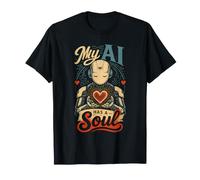 Mi IA Tiene Alma Conexión Corazón Digital Tech Camiseta