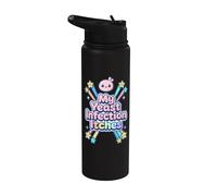 Mi infección por hongos pica divertido intercambio de aeropuerto mujeres cursi Stainless Steel Insulated Water Bottle