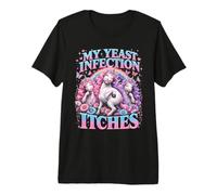 Mi infección por Hongos Pica Unicornio Divertido Camiseta Premium