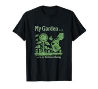 Mi jardín con Plantas Son mi Terapia de resiliencia Camiseta
