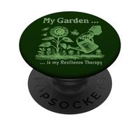 Mi jardín con Plantas Son mi Terapia de resiliencia PopSockets PopGrip Adhesivo