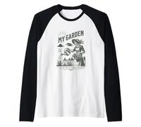 Mi jardín Plantas Son mi Terapia de resiliencia Camiseta Manga Raglan