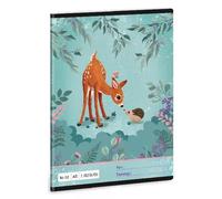 Mi Jardín Secreto: Cuaderno de líneas con diseño de ciervo - 2° grado, 16-32, A5